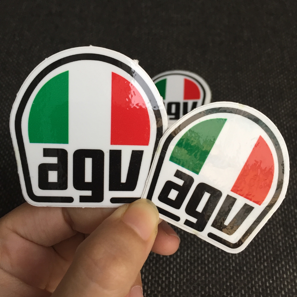 AVGV [5.5x5.5cm] decal cao cấp chống nước, sắc nét, bền màu, dính chặt. Hình dán logo trang trí mọi nơi, in theo yêu cầu