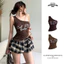 TANKTOP LỆCH VAI DA BEO LOGO THÊU CALL ME BABY FFCLUB MIX