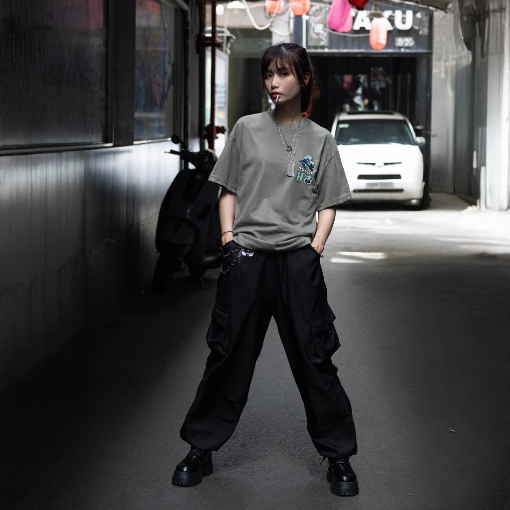 Áo thun Zaku II Nam Nữ Unisex Form Rộng Oversized