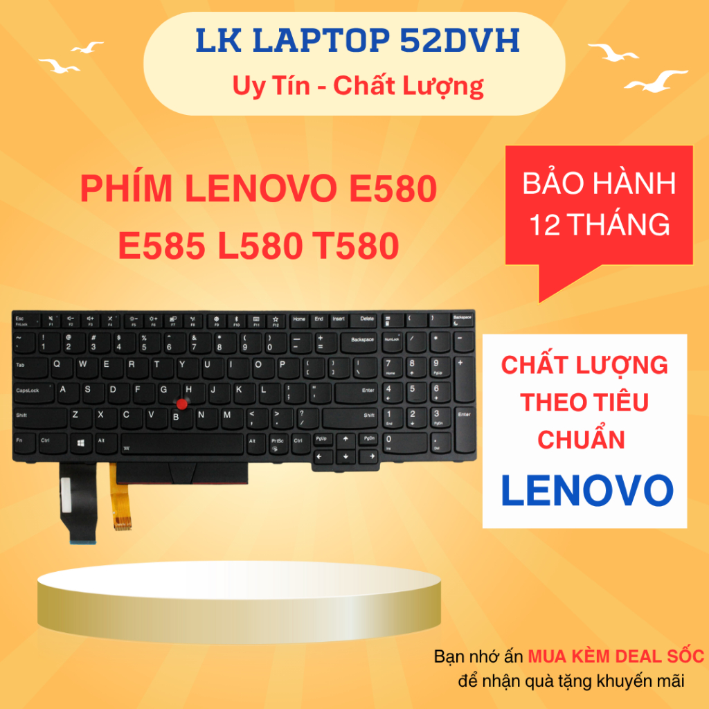 Bàn Phím Laptop Lenovo E580 Thinkpad Edge E580 E585 L580 T580 New 100%