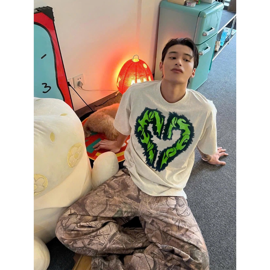 Áo thun Stee Cổ tròn WILD HEART Localbrand ICVCVNI Unisex Cotton