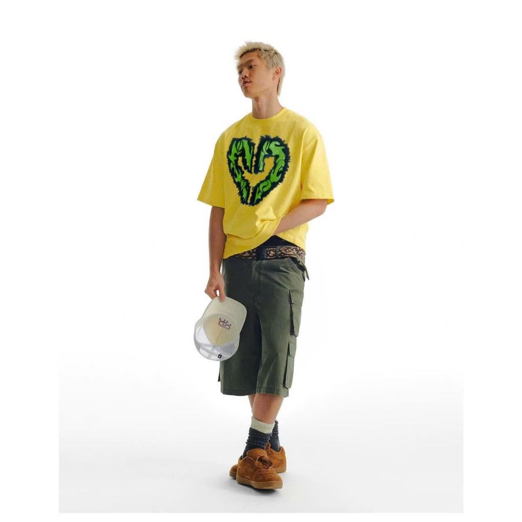 Áo thun Stee Cổ tròn WILD HEART Localbrand ICVCVNI Unisex Cotton