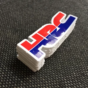 HRC[7.4x2.6cm] decal cao cấp chống nước, sắc nét, bền màu, dính chặt. Hình dán logo trang trí mọi nơi, in theo yêu cầu