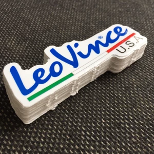 LEOVINCE[9x3.6cm] decal cao cấp chống nước, sắc nét, bền màu, dính chặt. Hình dán logo trang trí, in theo yêu cầu