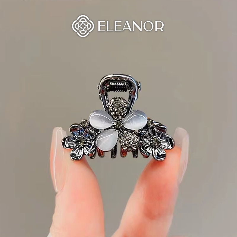 Kẹp tóc nữ Eleanor Accessories thiết kế hình hoa đính đá phụ kiện tóc kẹp tóc càng cua mini 10144