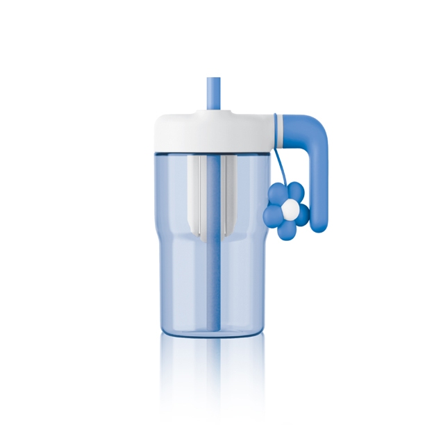 Bình Nước Nhựa Tritan LocknLock Handy Infuser Bottle ABF916 Dung Tích 770ml, Kèm Ống Hút, Hoa Trang Trí - K-MALL