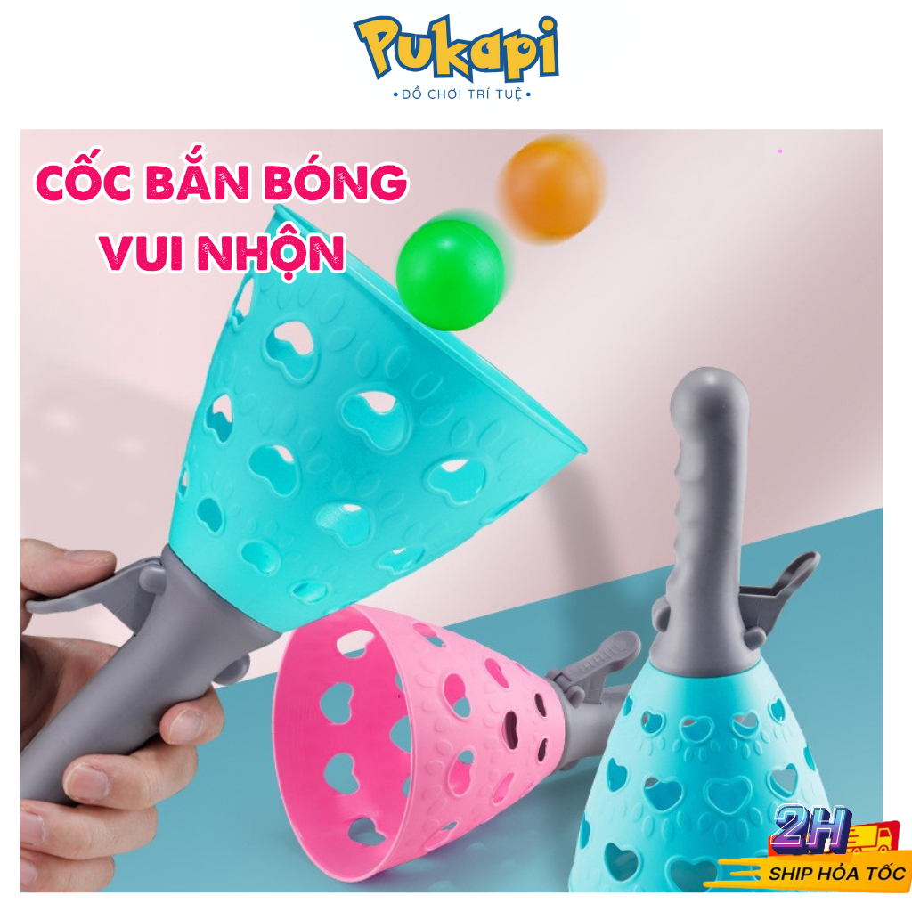 Cốc Bắn Bóng Cầm Tay Đồ Chơi Cho Trẻ Em Đồ Chơi Thể Thao Tương Tác Vận Động Vui Nhộn Phát Triển Chiều Cao-Đồ Chơi PUKAPI