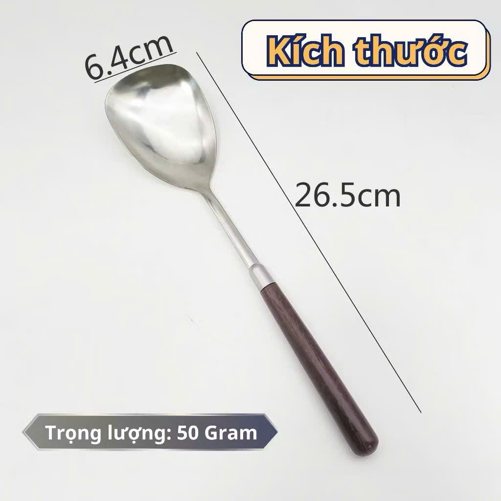 Muôi Rang Cơm Siêu Bền - An Toàn Cho Sức Khỏe - MUÔI RANG CƠM INOX - MÃ: MUOI XOI COM