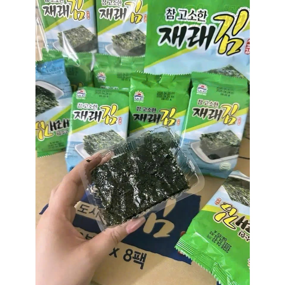 Rong Biển Ăn Liền SAJO Nội Địa Hàn – Gói 4Gr Chuẩn Organic, Giòn Ngon ...