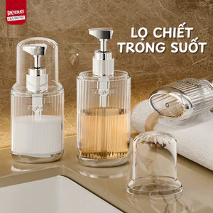 Bộ Chai Chiết Sữa Tắm Du Lịch, Lọ Chiết Dầu Gội Trong Suốt Cao Cấp Tiện Lợi