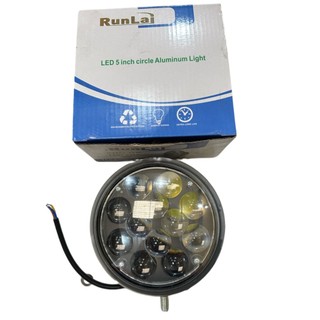 Đèn led trợ sáng Runlai 12 bóng tròn. Đèn led, đèn gầm xe Huyndai 3,5T,..