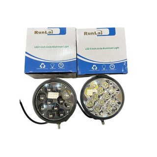 Đèn led trợ sáng Runlai 12 bóng tròn. Đèn led, đèn gầm xe Huyndai 3,5T,..