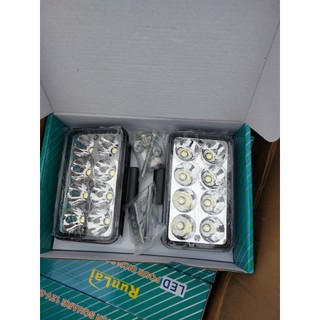 Đèn led trợ sáng Runlai 15 bóng dùng trong ô tô, xe tải. Đèn led trợ sáng Runlai pha cos siêu sáng (1 bóng)
