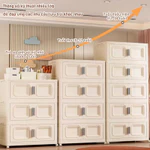 Tủ Nhựa PP Trẻ Em Gấp Gọn Đa Tầng - Tự Do Kết Hợp Ngăn, Phân Loại Quần Áo & Đồ Chơi, Chất Liệu Cao Cấp An Toàn — ảnh 7