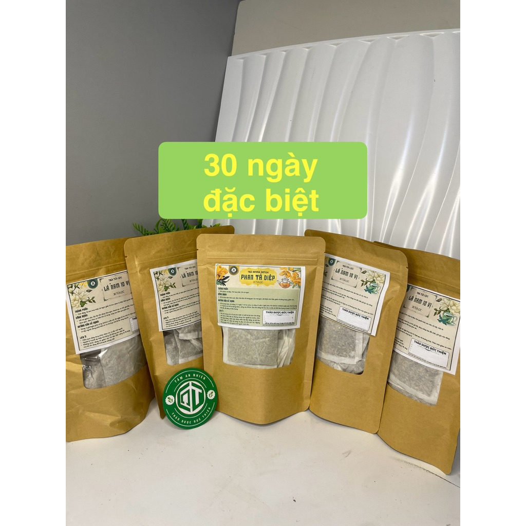 TRÀ THẢO MỘC ĐỨC THIỆN (Gồm Trà Lá Phan Tả Diệp & Trà Lá Nam 10 Vị)