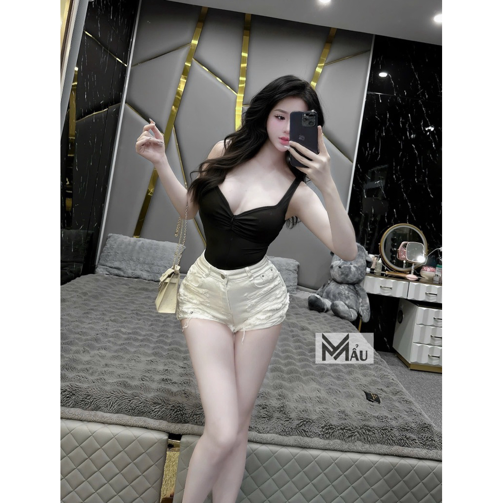 Áo bodysuit khoá kéo dúm ngực siu xinh