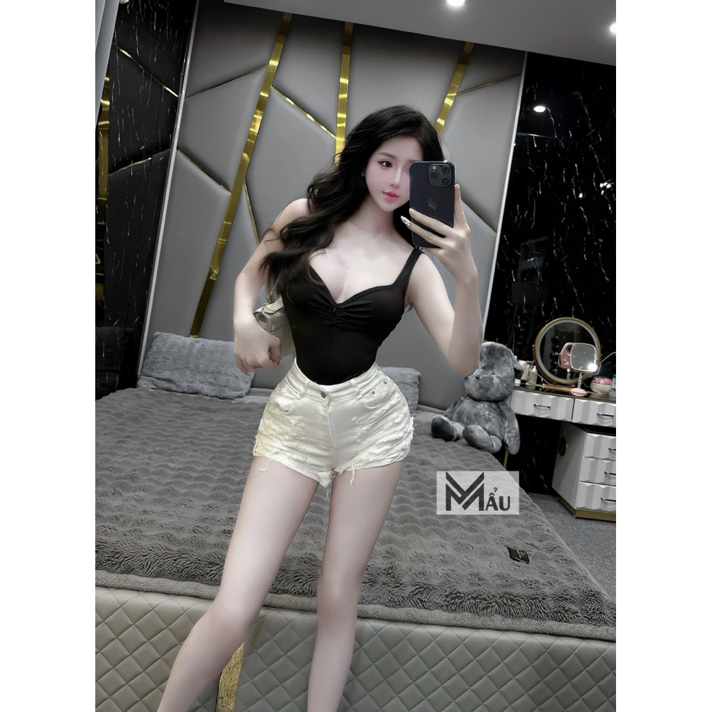 Áo bodysuit khoá kéo dúm ngực siu xinh