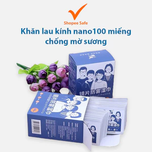 Khăn lau kính nano 100 miếng chống mờ sương, chống bám hơi nước, chống mồ hôi #A172