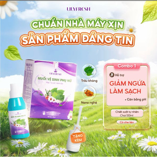 ( BÁN CHẠY NHẤT)  Bộ muối  lilyfresh - vì sức khoẻ phụ nữ