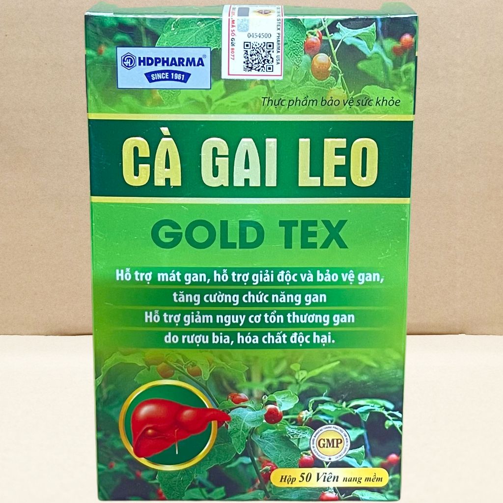 Combo 2 Hộp Cà Gai Leo Gold Tex Xanh Chai - Rostex - Hải Dương - Vitamin Chữa Lành