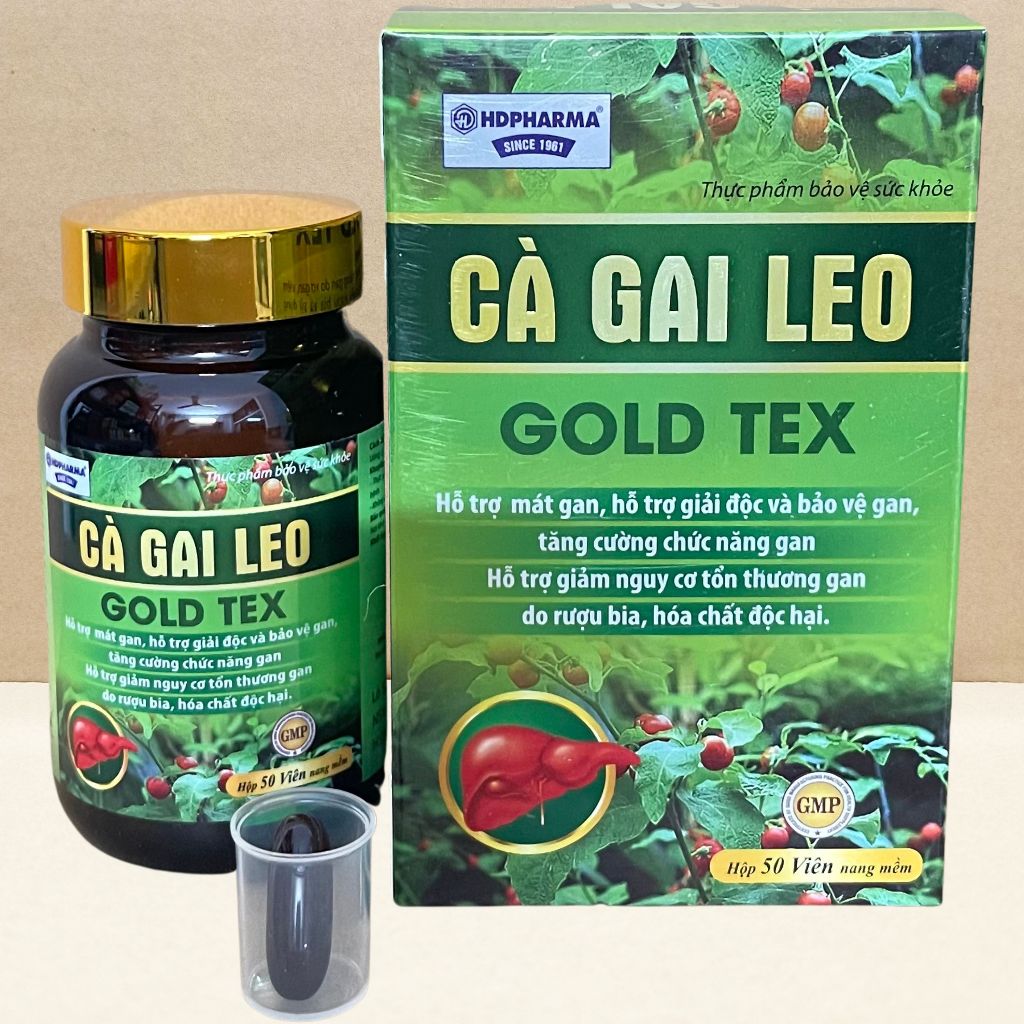Combo 2 Hộp Cà Gai Leo Gold Tex Xanh Chai - Rostex - Hải Dương - Vitamin Chữa Lành