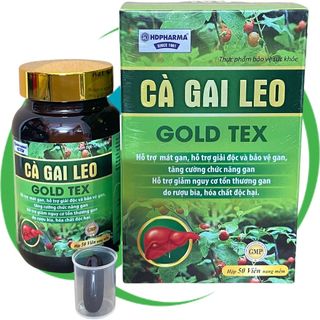 Combo 2 Hộp Cà Gai Leo Gold Tex Xanh Chai - Rostex - Hải Dương - Vitamin Phục Hồi