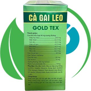 Combo 2 Hộp Cà Gai Leo Gold Tex Xanh Chai - Rostex - Hải Dương - Vitamin Phục Hồi