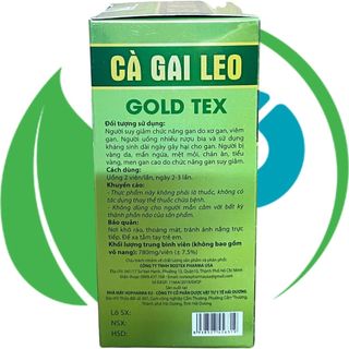 Combo 2 Hộp Cà Gai Leo Gold Tex Xanh Chai - Rostex - Hải Dương - Vitamin Phục Hồi