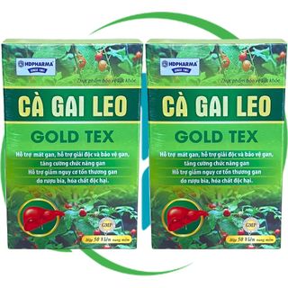 Combo 2 Hộp Cà Gai Leo Gold Tex Xanh Chai - Rostex - Hải Dương - Vitamin Phục Hồi