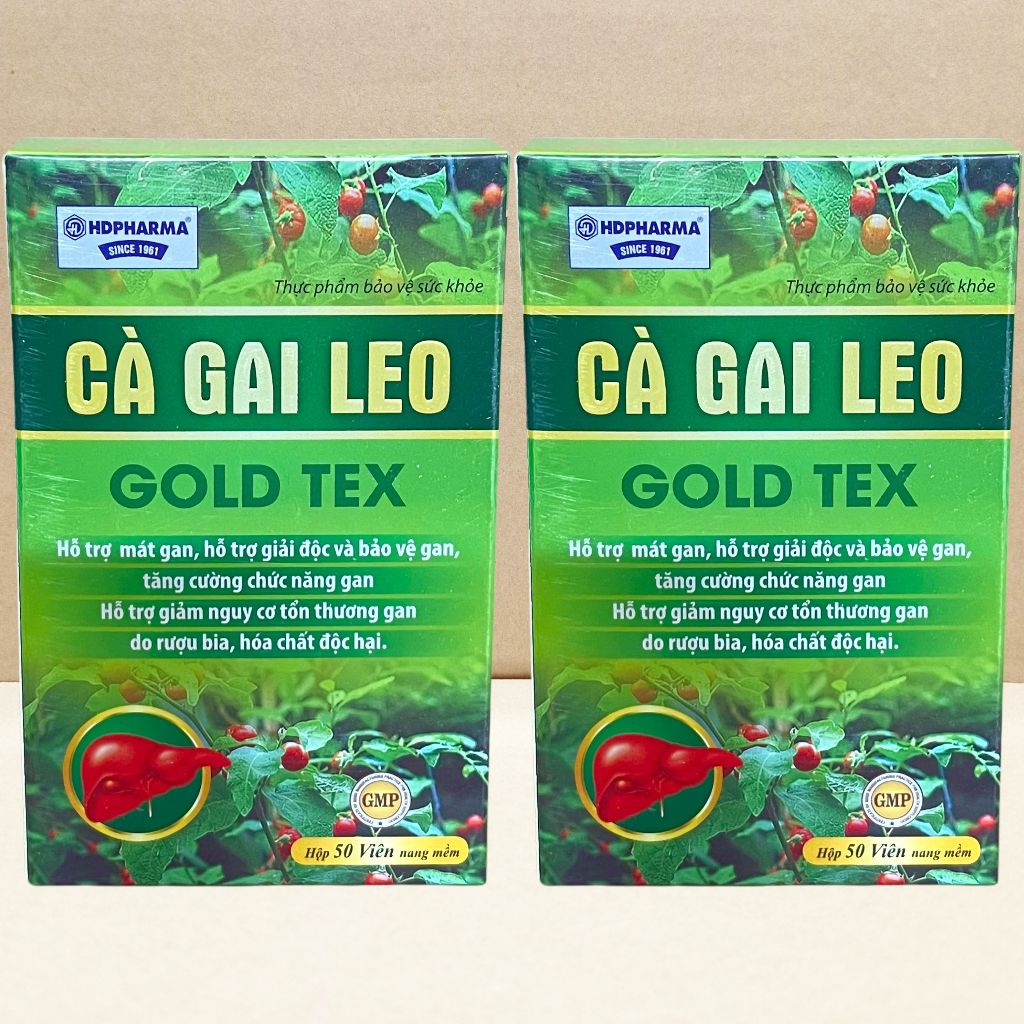 Combo 2 Hộp Cà Gai Leo Gold Tex Xanh Chai - Rostex - Hải Dương - Vitamin Chữa Lành