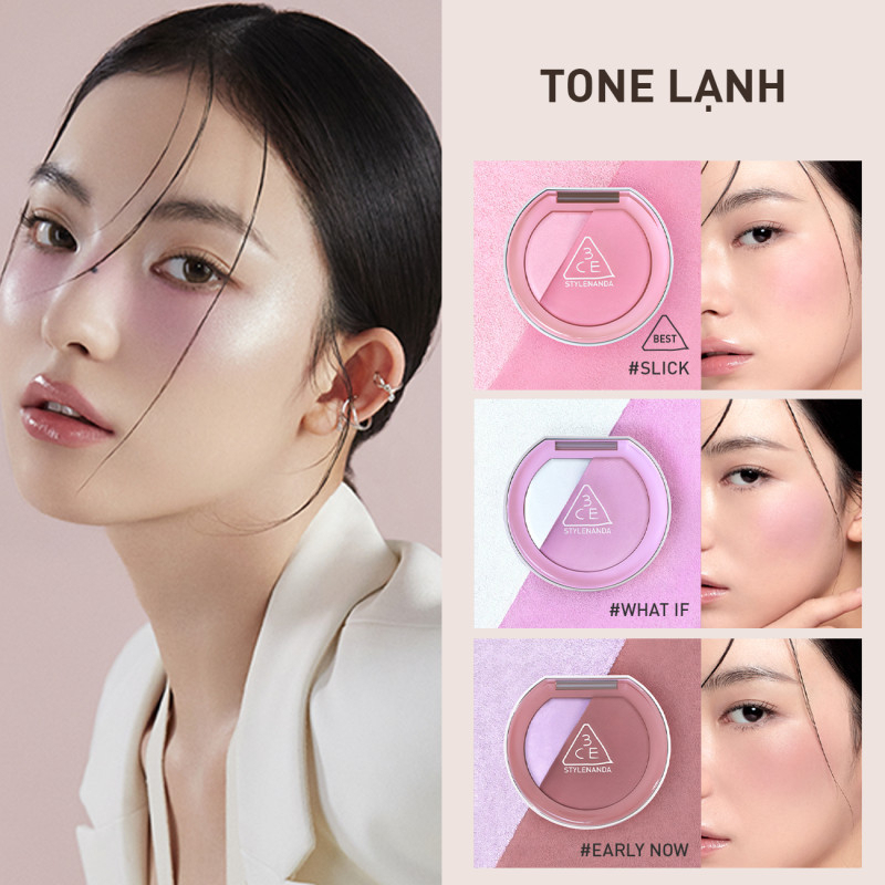Phấn Má Hồng Bắt Sáng 3CE Blush Lighter Mịn Lì