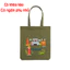Túi tote màu xanhWELLCOME TO VIET NAM có khóa kéo túi vải canvas túi bag đeo vai đi chơi đi học tuie0223