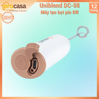Máy đánh tạo bọt cà phê Uniblend DC‑08 – 8W, dùng pin sạc tiện lợi - Chính hãng