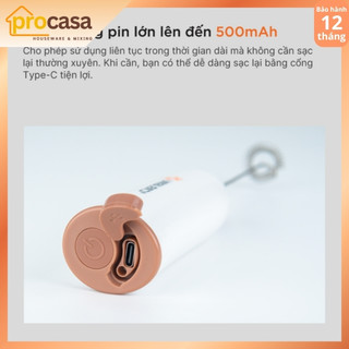 Máy đánh tạo bọt cà phê Uniblend DC‑08 – 8W, dùng pin sạc tiện lợi - Chính hãng