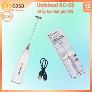 Máy đánh tạo bọt cà phê Uniblend DC‑08 – 8W, dùng pin sạc tiện lợi - Chính hãng