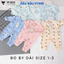 Set 3/5 Bộ Body Dài Tay Màu VT Cúc Bấm Thun Lạnh Mềm Mịn Cho Bé Sơ Sinh 3-9kg VT-BD04 Đậu Đậu Store
