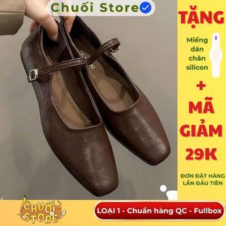 Giày bệt nữ da PU tổng hợp dệt vải đế cao su cao cấp sang trọng thanh lịch dễ đi