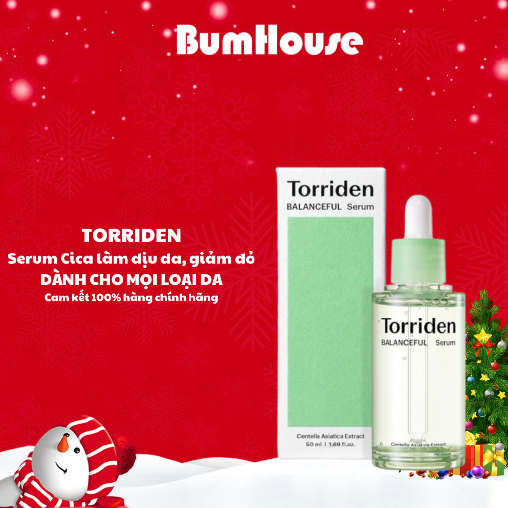 Serum Torriden BALANCEFUL Cica Serum Chiết Xuất Rau Má Giảm Đỏ, Phục Hồi, Dịu Da 50ml
