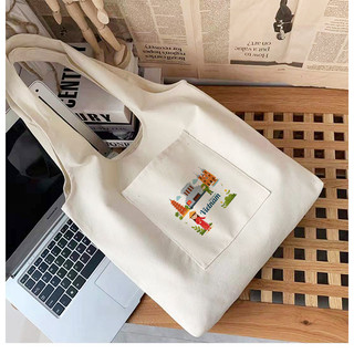 Túi tote liền thân họa tiết WELLCOME TO VIET NAM xinh xắn dễ thương túi vải canvas đeo vai đi chơi đi học tota0223