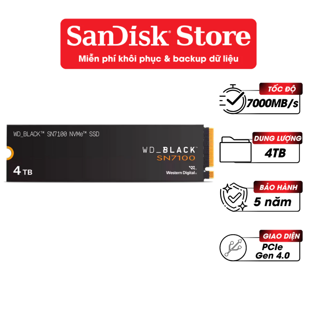 SSD WD Black SN7100 NVMe M.2