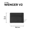 Ví Da PU Ngang Monogram WENGER Nam Nữ Bóp Đựng Tiền Thẻ Nhiều Ngăn | MIDORI FOR MAN