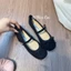 Giày bệt búp bê nữ đế 2p gắn nơ xinh đế mềm êm chân công sở ( Full Box )