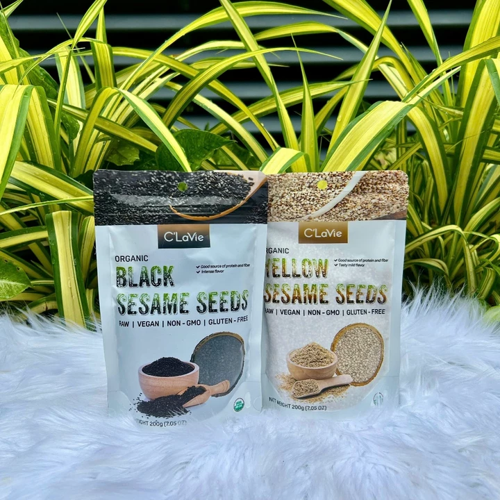 Hạt Hữu Cơ C’Lavie – Túi 200g – Ý Dĩ, Đậu, Hạt Lanh, Hạt Diêm Mạch, Hạt Mè