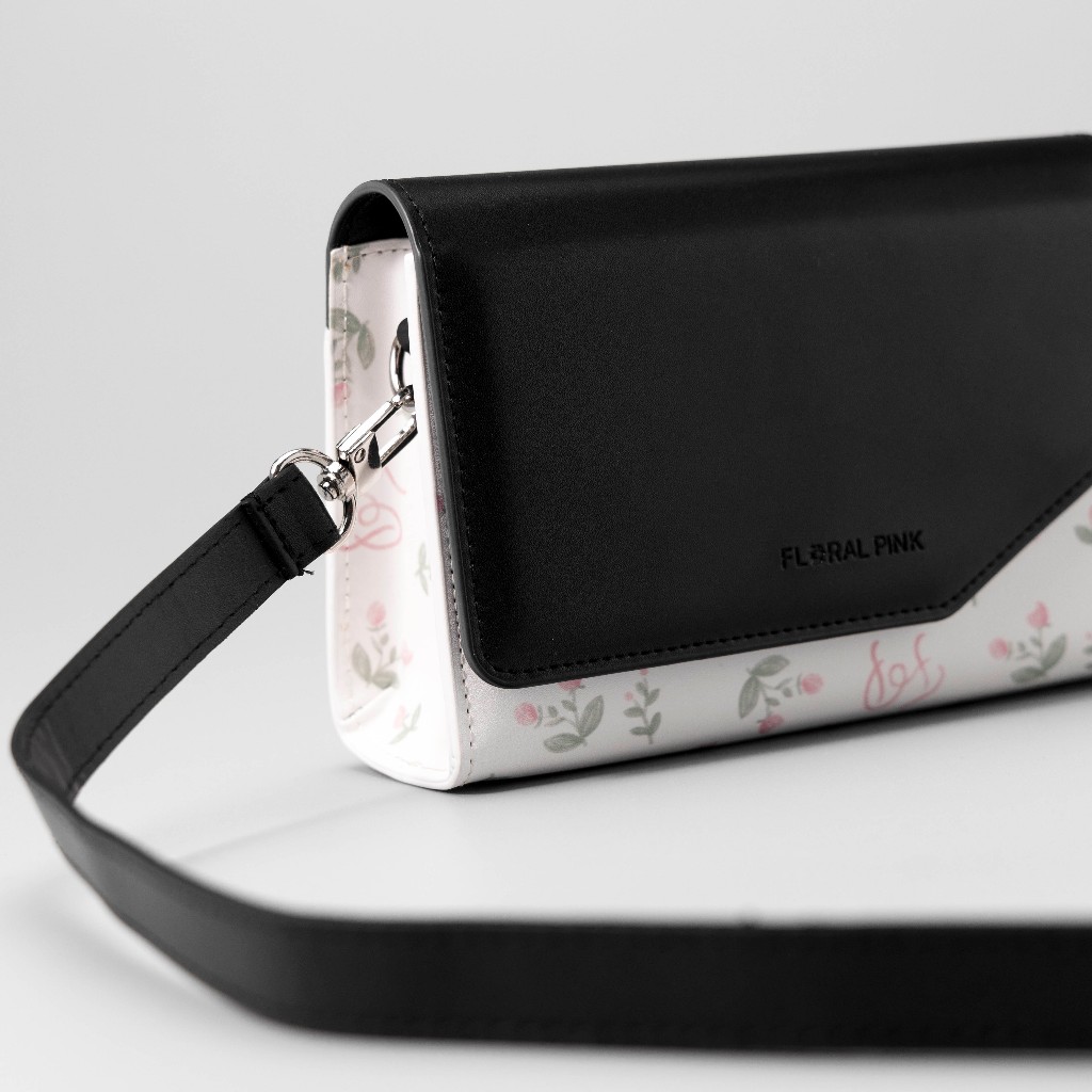 Túi Xách Da PU KRIXI Đeo Chéo Nam Nữ Đựng Điện Thoại Đi Chơi Tiệc Hoa Nhí | MIDORI BAG COLLECTION
