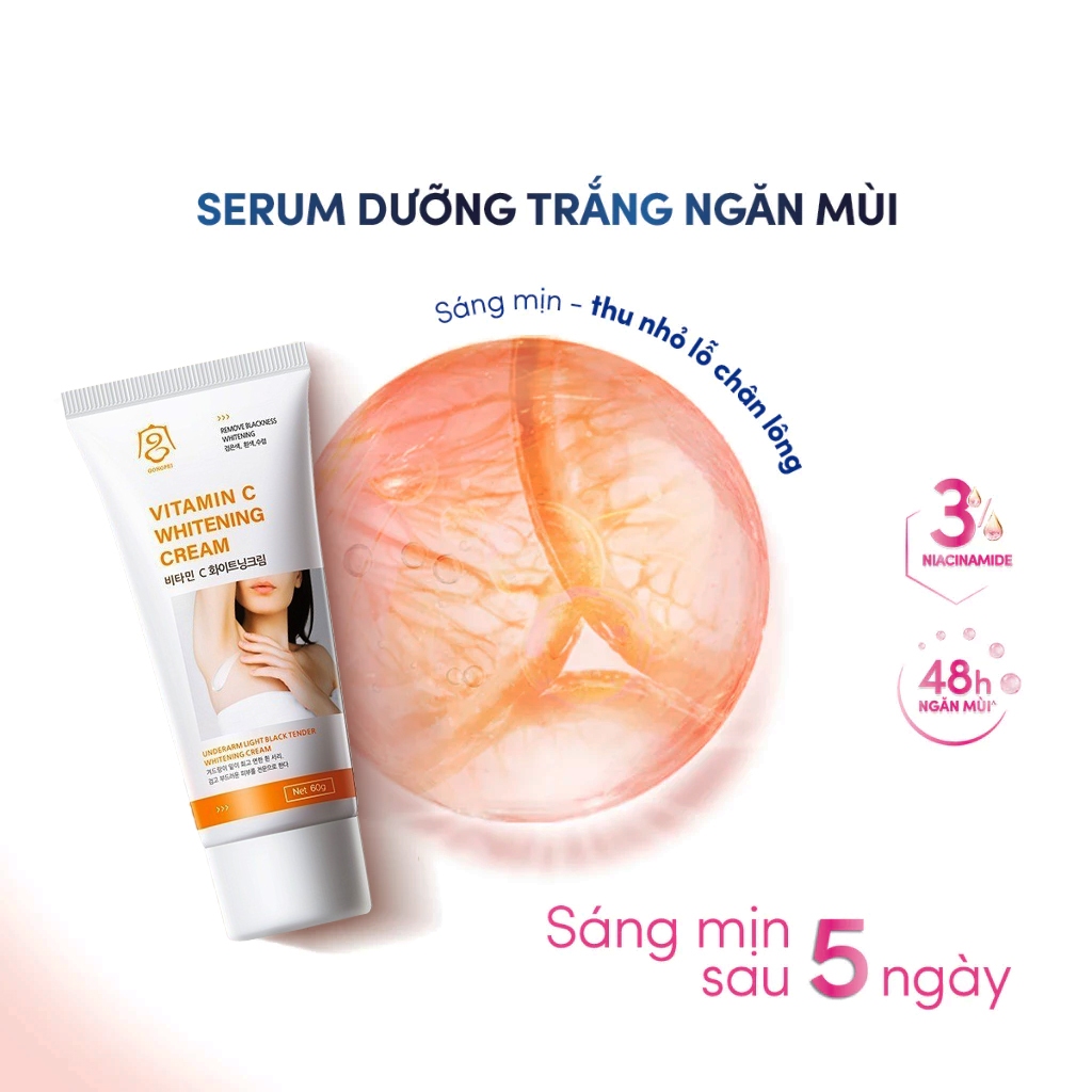 Kem Trắng Nách Gongpei Hàn Quốc chính hãng, Kem Giảm Thâm Nách, Thâm Mông, Khử Mùi Hôi Nách Hiệu Quả An Toàn
