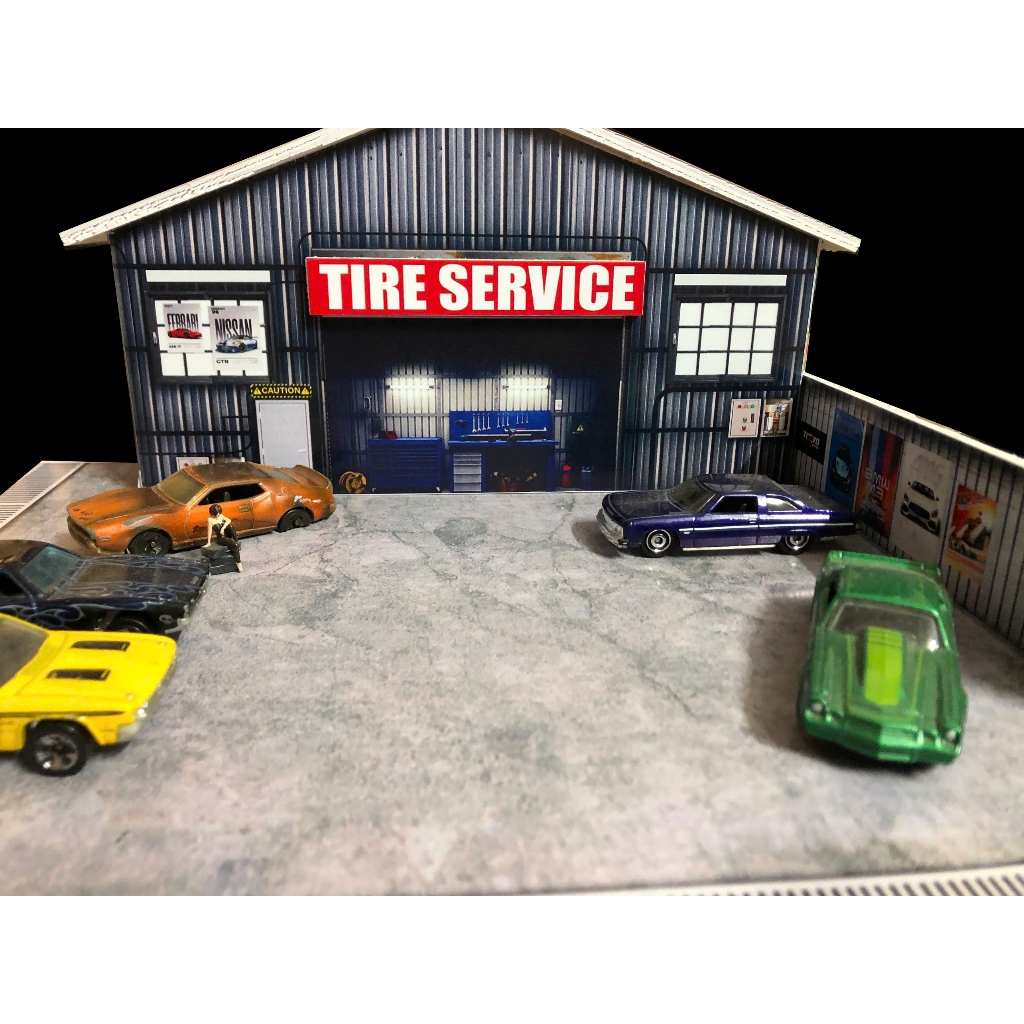 Sa bàn garage xe 1/64