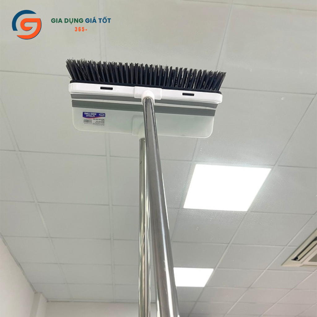 Chổi cọ sàn 2 trong 1 Song Long, chổi quét nhà, quét sân cán dài 136cm