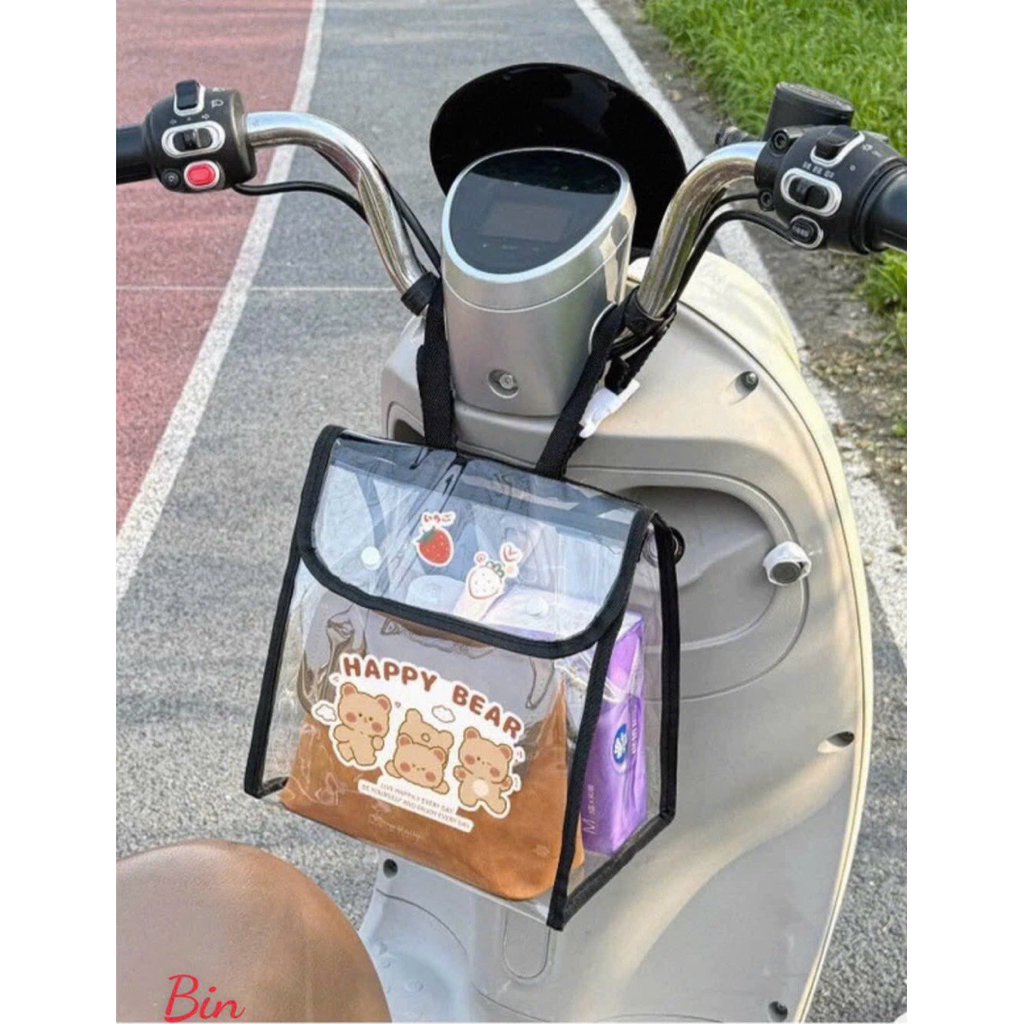Túi đựng đồ treo xe máy chống nước trong suốt, tiện lợi