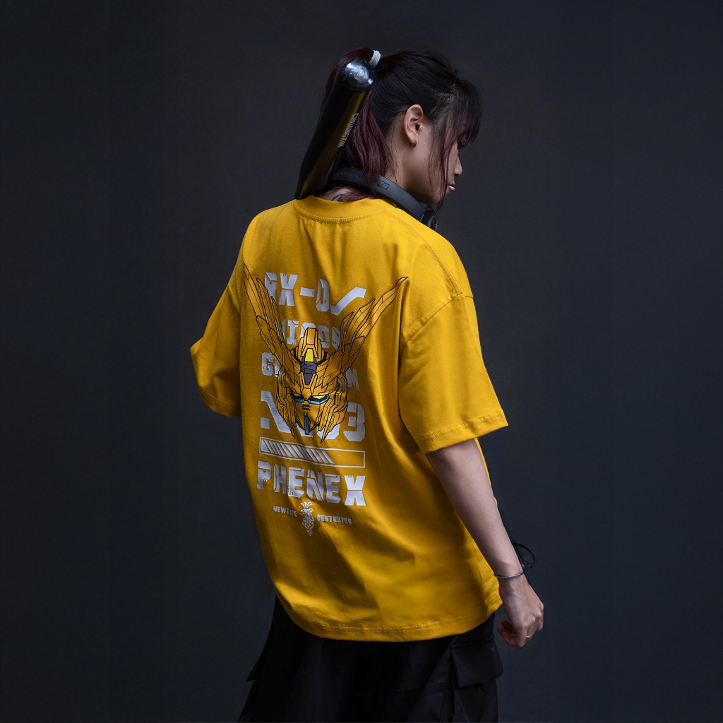 Áo thun Phenex G.U.N.D.A.M Nam Nữ Unisex Form Rộng Oversized