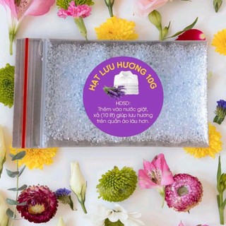 Hạt lưu hương 100g thêm vào nước giặt xả, giúp hương lưu lại lâu (lưu ý: để nhiều lưu hương nước giặt hoặc xả sẽ loãng)